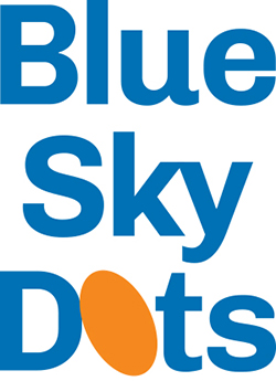 Blue Sky Dots Logo